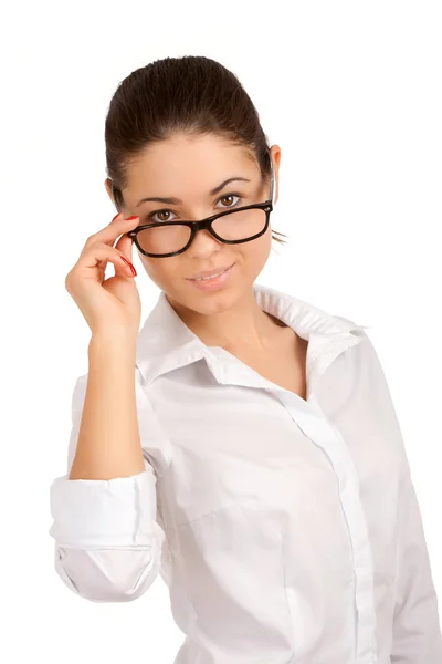 Portrait of a pretty young businesswoman — Stock Photo, Image