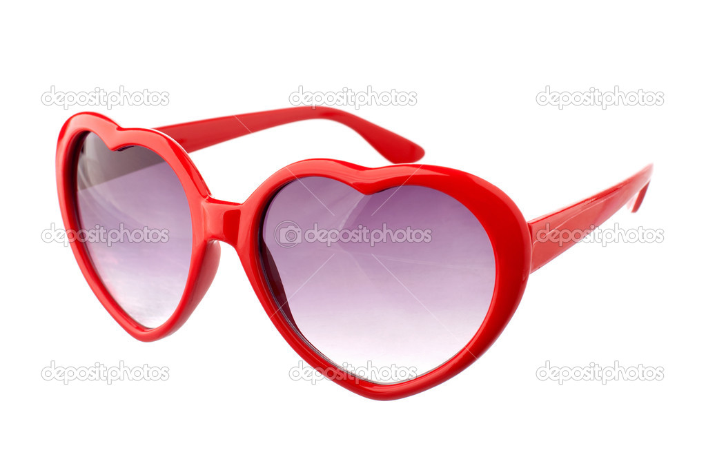 Heart shape sun glasses