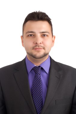 Kendinden emin iş adamının portresi