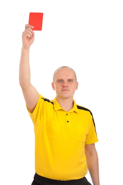 Football referee showing you the red card — Stock Photo, Image