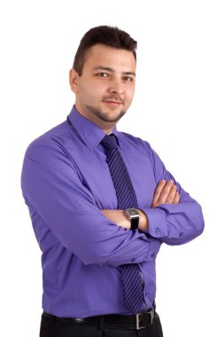 Kendinden emin iş adamının portresi