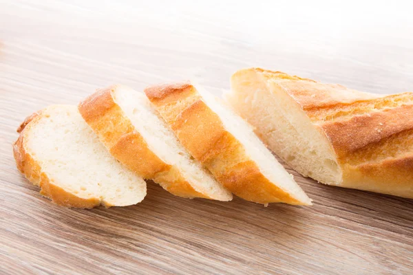 Segmenten van stokbrood — Stockfoto