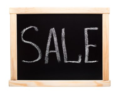 yazı tahtası üzerinde kelime Satılık writtent