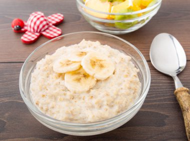 muz ile yulaf lapası