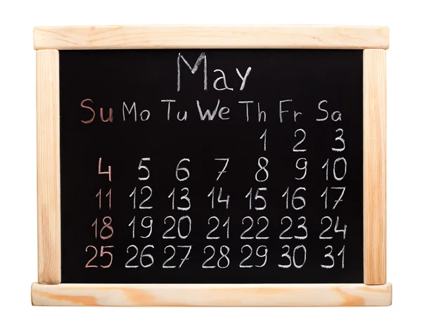 Kalender 2014. mai — Stockfoto