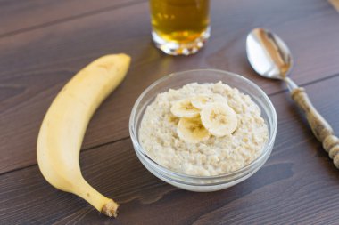 muz ile yulaf lapası