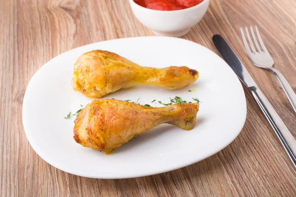 Fried chicken legs — Stock Photo, Image