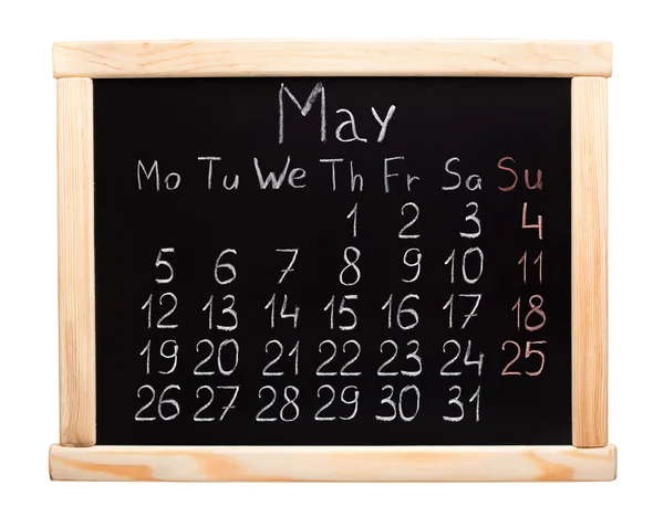 Kalender 2014. mai — Stockfoto