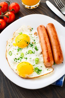 Sosisli sahanda yumurta.