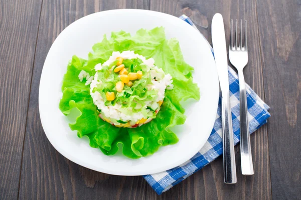 Insalata di granchio con maionese — Foto Stock