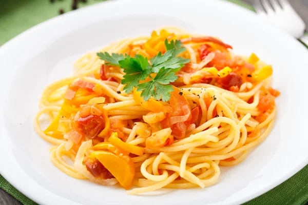 Pasta con verduras —  Fotos de Stock