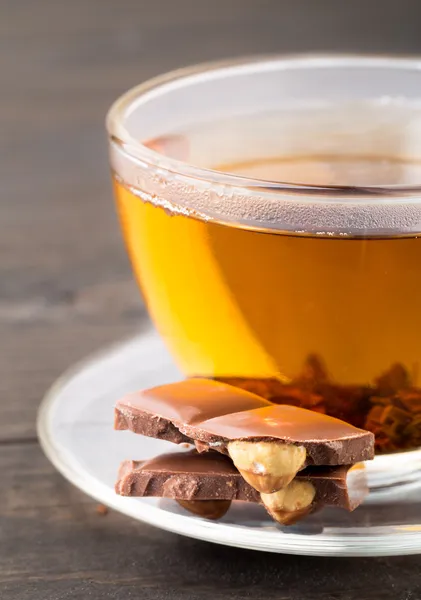 Tè e cioccolato — Foto Stock