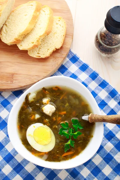 スイバとおいしいスープ — ストック写真
