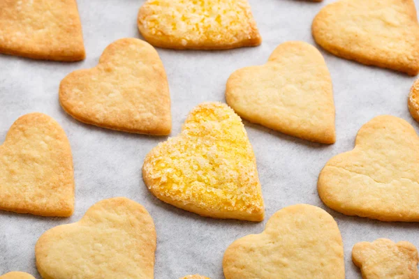 Cookies de forma de coração — Fotografia de Stock