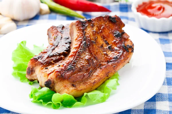 Fried pork loin — Stock Photo, Image