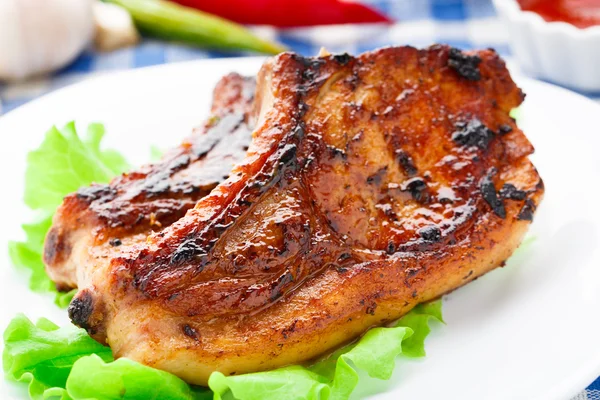 Fried pork loin — Stock Photo, Image