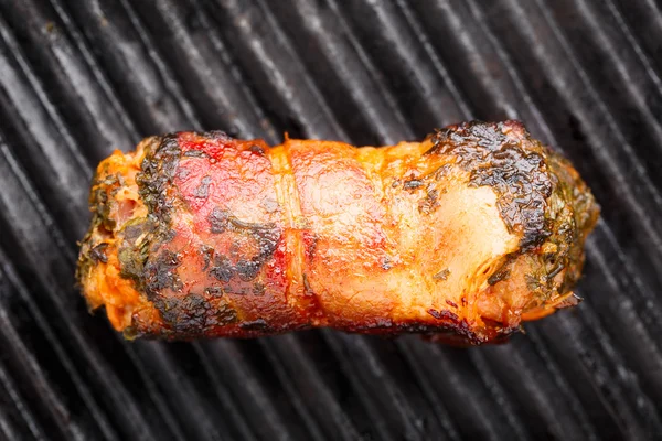 Bacon wrapped cutlet — Stock Photo, Image