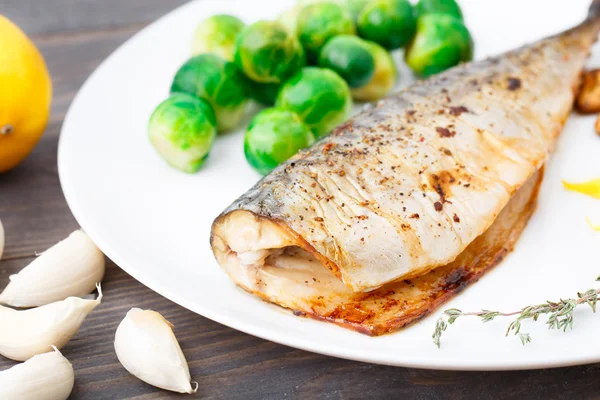 Baked mackerel — Stock Photo, Image