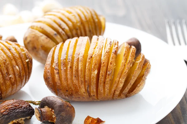 Patatas al horno de acordeón — Foto de Stock