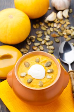 Balkabağı çorbası.