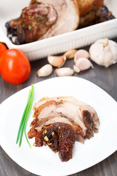 Piernas de cerdo al horno — Foto de Stock