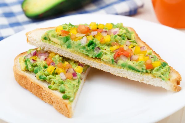Sandwich with avocado — Stock Photo, Image