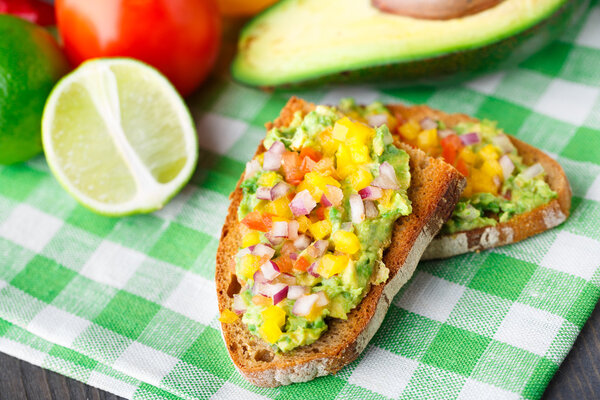 Sandwich with avocado