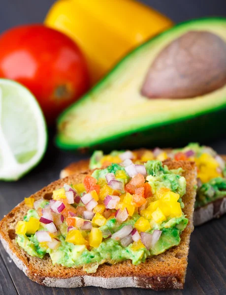 Sandwich with avocado — Stock Photo, Image