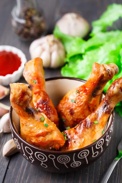 Baked chicken legs — Stock Photo, Image