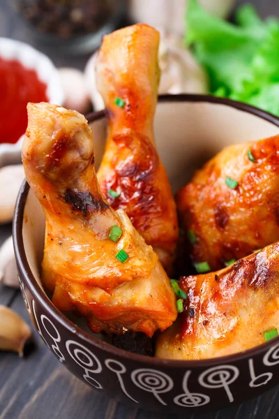 Baked chicken legs — Stock Photo, Image