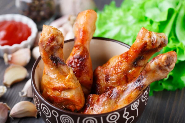 Baked chicken legs — Stock Photo, Image