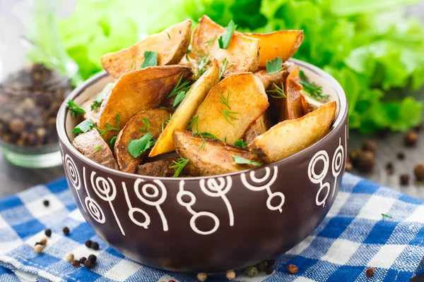 Potato wedges — Stock Photo, Image