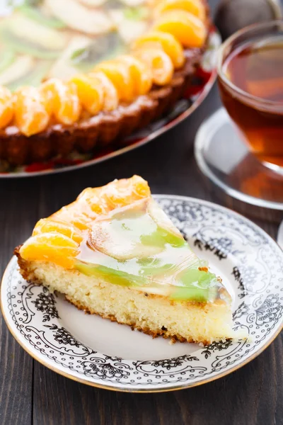 Pastel con frutas — Foto de Stock