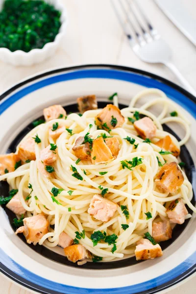 Pasta di salmone — Foto Stock