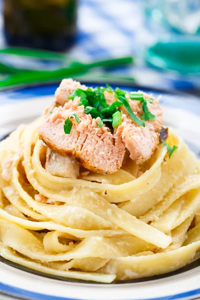 Pasta di salmone — Foto Stock