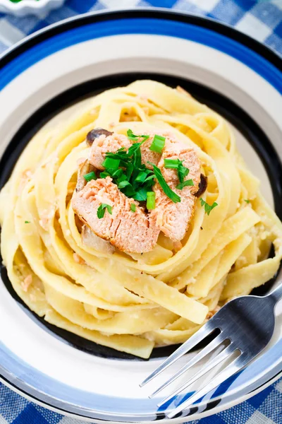 Pasta di salmone — Foto Stock