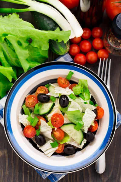 Ensalada de verduras frescas —  Fotos de Stock