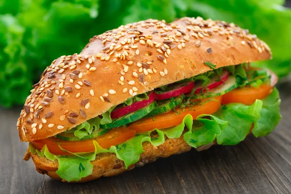 Fresh vegetable sandwich — Stock Photo, Image