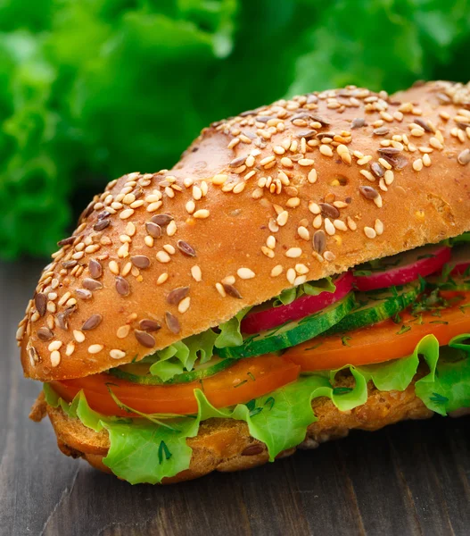 Friss növényi szendvics — Stock Fotó