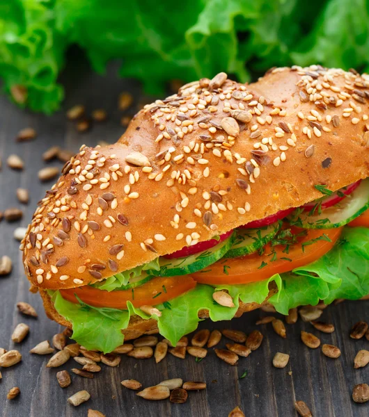 Fresh vegetable sandwich — Stock Photo, Image