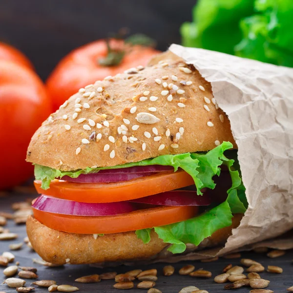 Fresh vegetable sandwich — Stock Photo, Image