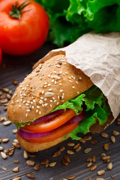 Fresh vegetable sandwich — Stock Photo, Image