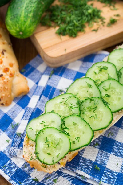 Čerstvé zeleniny sendvič — Stock fotografie