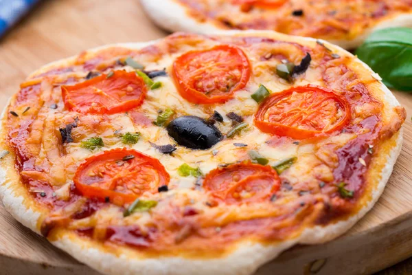 Mini pizza vegetariana — Foto de Stock