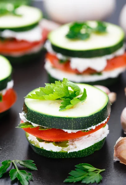 Zucchini sandwich — Stock Photo, Image