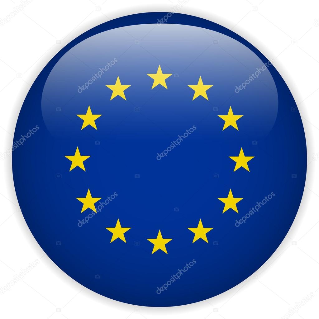 Europe Flag Glossy Button — Stock Vector © gubh83 12563649