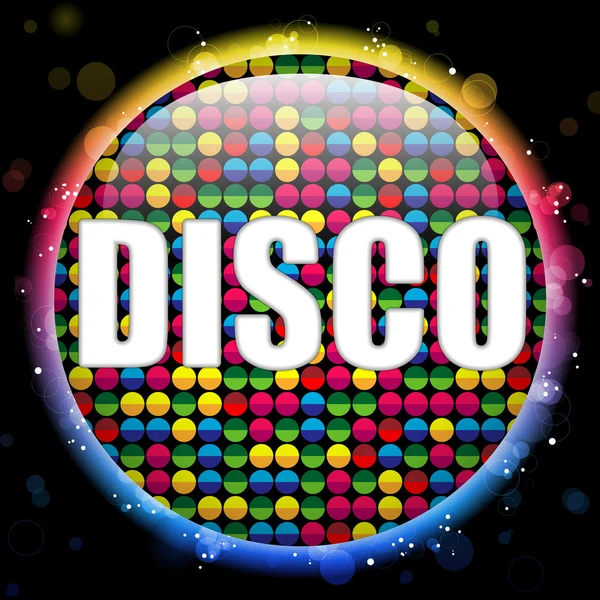 Γυαλί κύκλο χρώμα μπάλα disco — Διανυσματικό Αρχείο