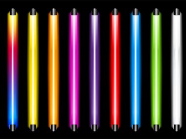 Lazer renkli neon ışıkları