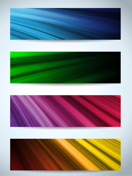 Colorful Web Banners Backgrounds — Stock Vector