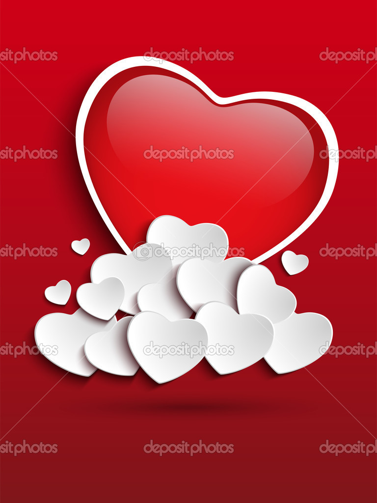 Valentines Day Heart Clouds